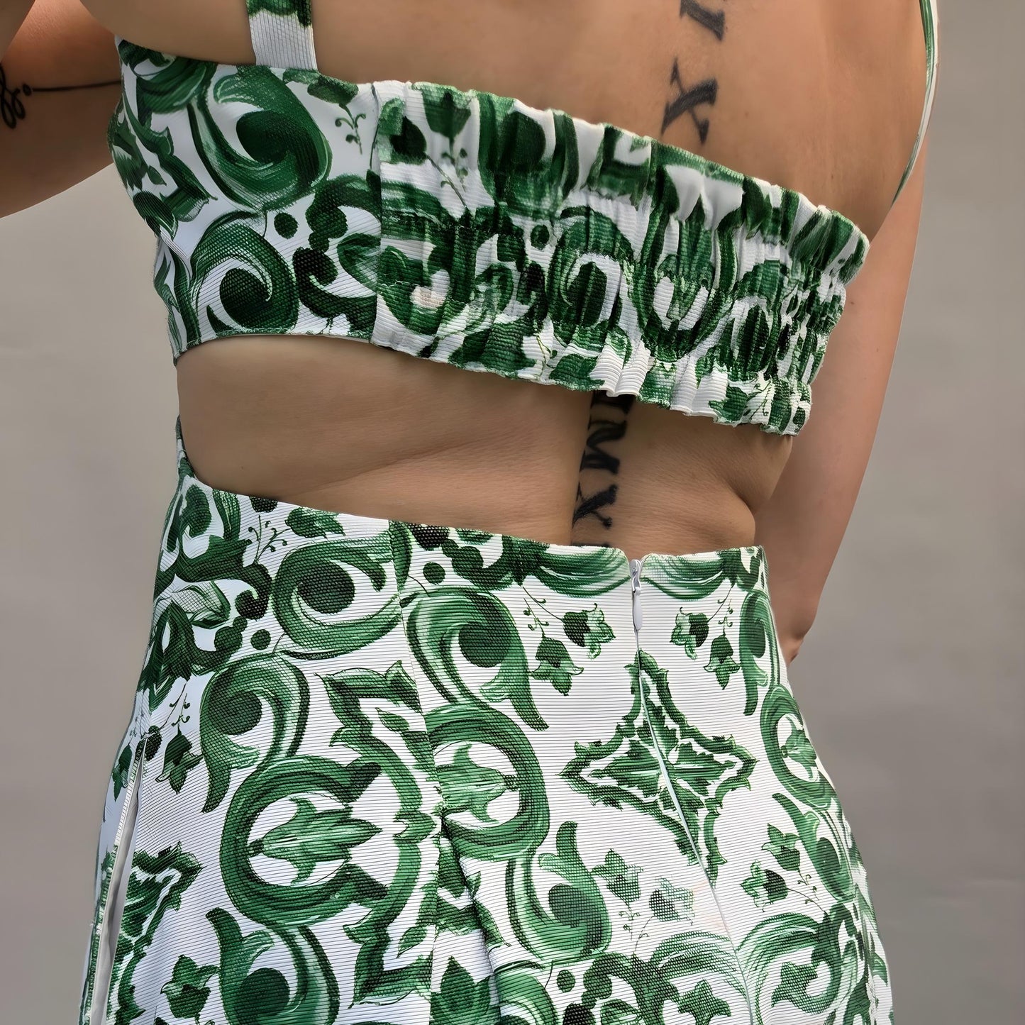 Schnittmuster Trägerkleid mit offenem Rücken, A-Linie, Midi-Kleid, PDF Schnittmuster mit Ebenen