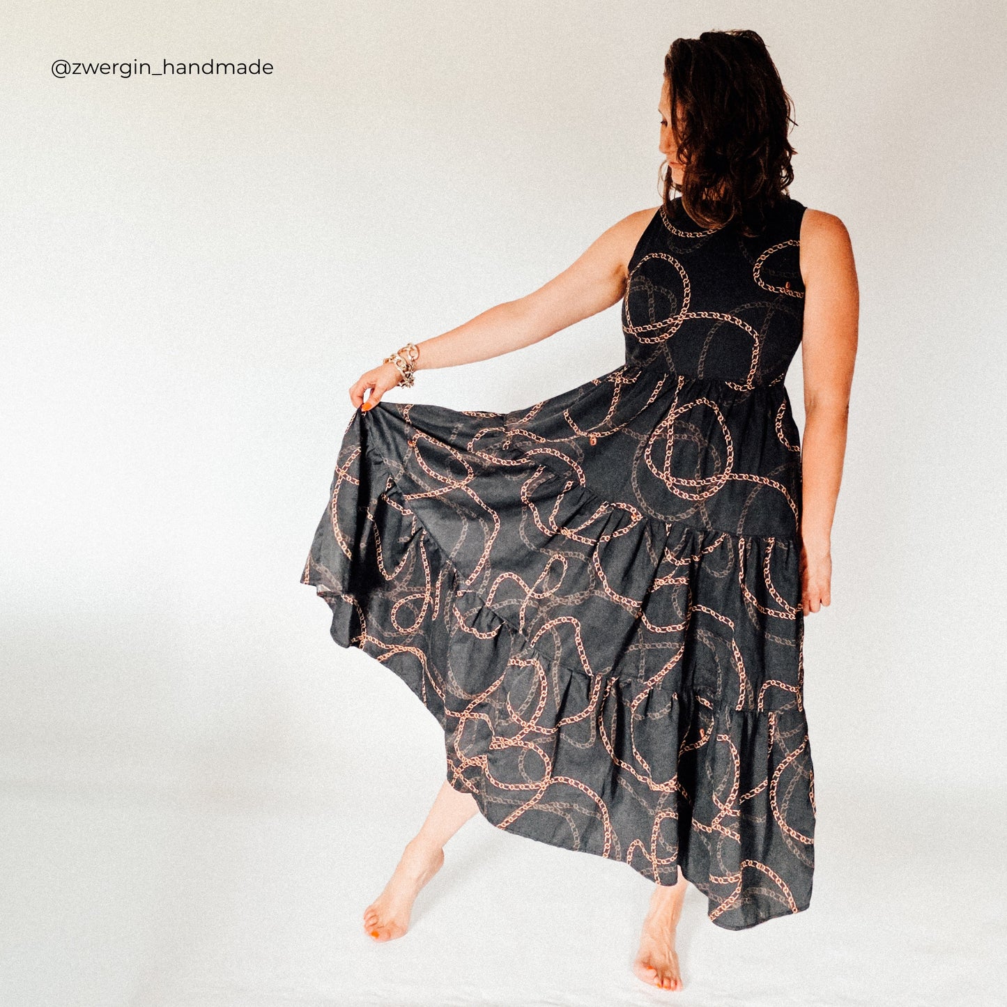 Maxikleid Schnittmuster PDF Damen | Maxi Dress Sewing Pattern | Anfängerfreundlich