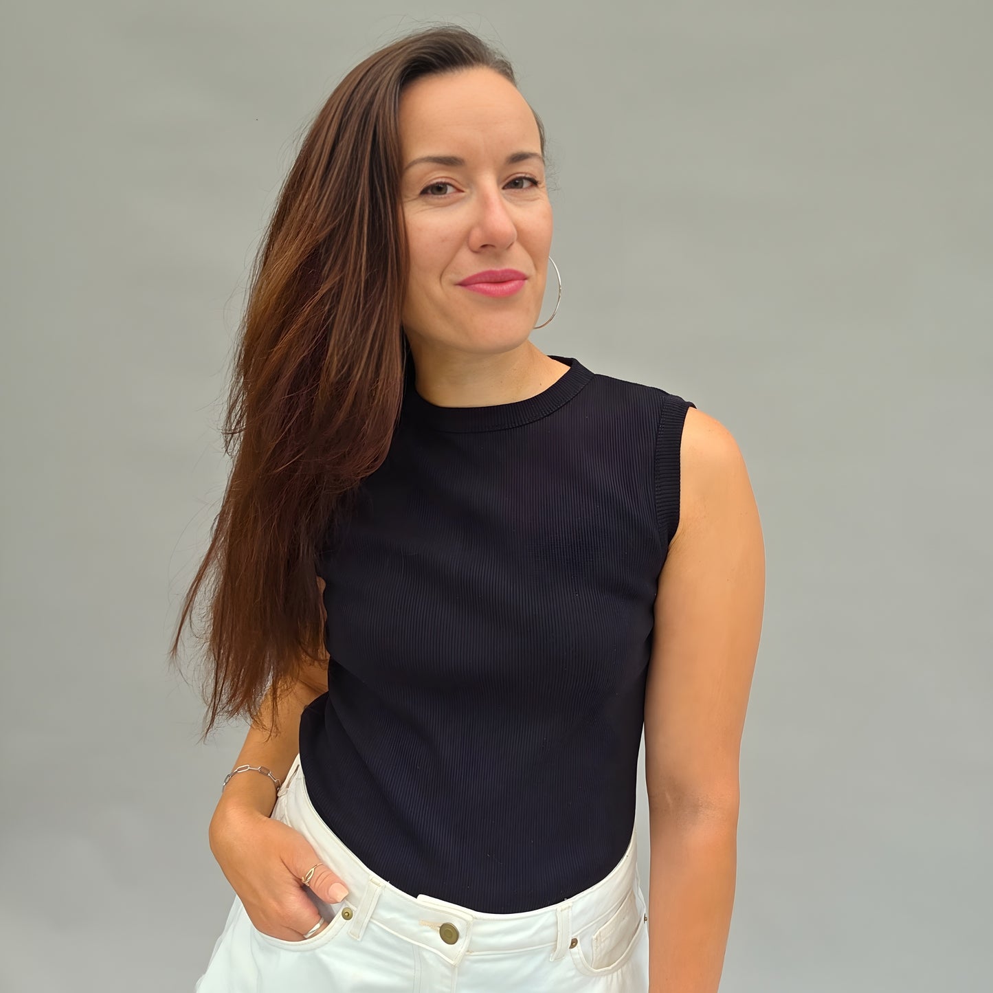 Tanktop, Croptop, ärmelloses Top in 2 Varianten, PDF-Schnittmuster mit Beamerdateien und Ebenen