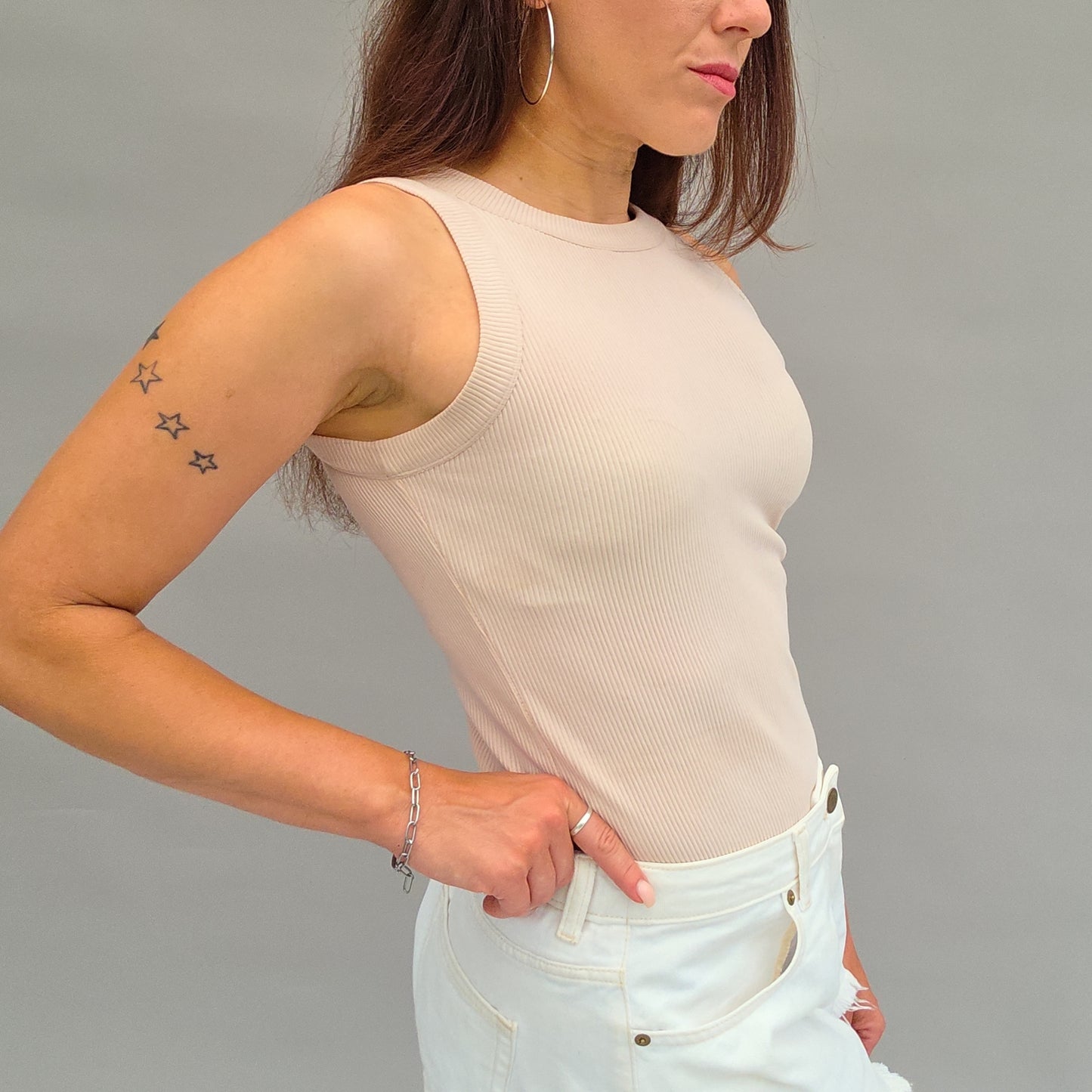 Tanktop, Croptop, ärmelloses Top in 2 Varianten, PDF-Schnittmuster mit Beamerdateien und Ebenen