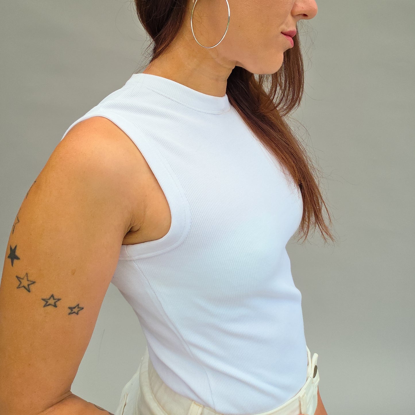 Tanktop, Croptop, ärmelloses Top in 2 Varianten, PDF-Schnittmuster mit Beamerdateien und Ebenen