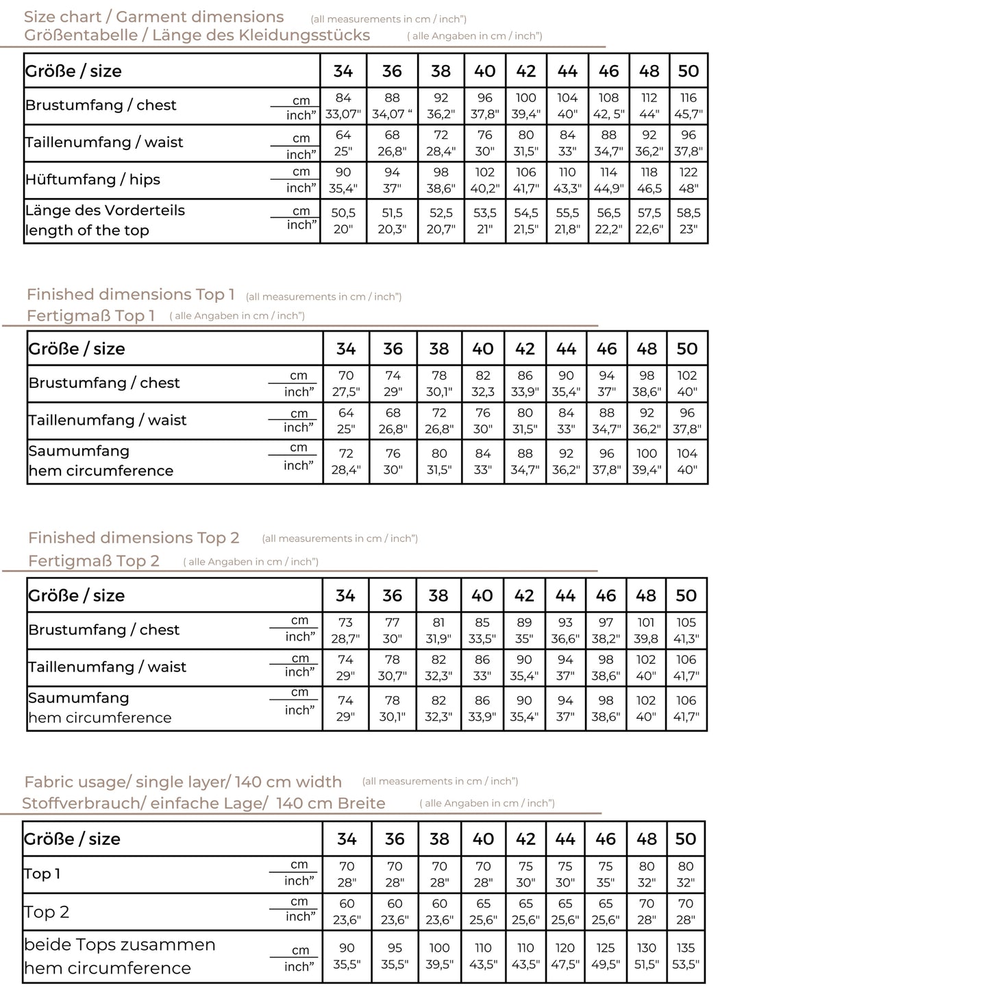 Tanktop, Croptop, ärmelloses Top in 2 Varianten, PDF-Schnittmuster mit Beamerdateien und Ebenen